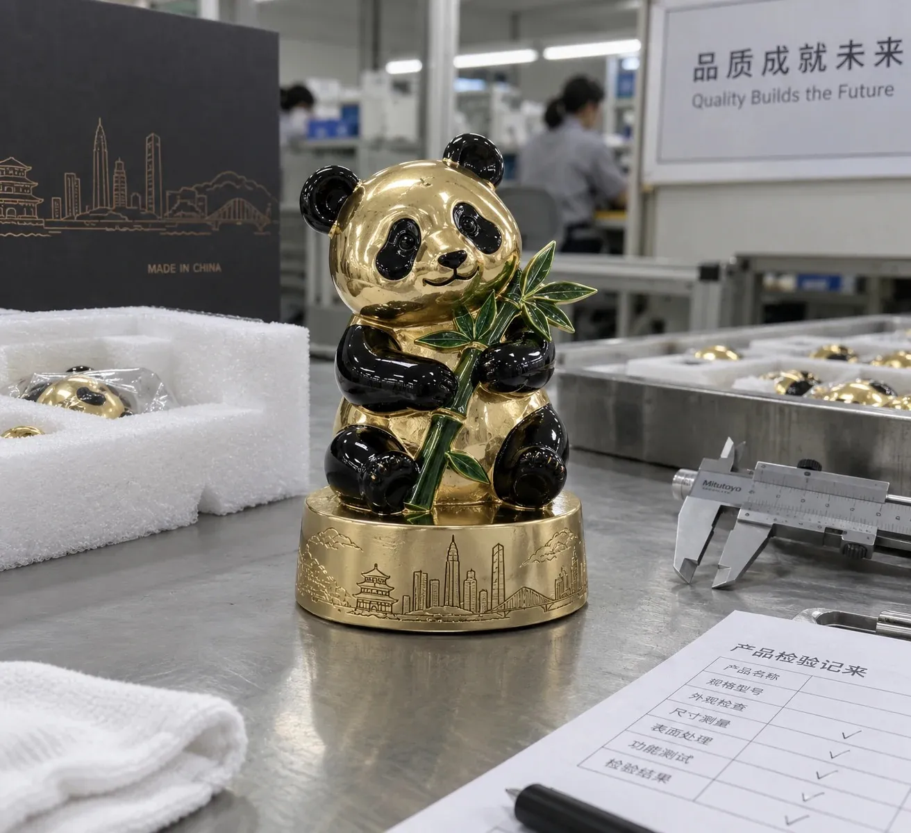 Custom Metal Desk Ornaments & Landmark Souvenirs Manufacturer in China example 1 by Wanyang Gifts