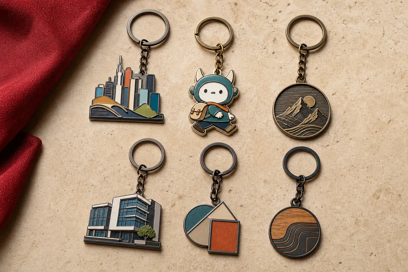 Custom Metal Keychains Manufacturer example 1 by Wanyang Gifts
